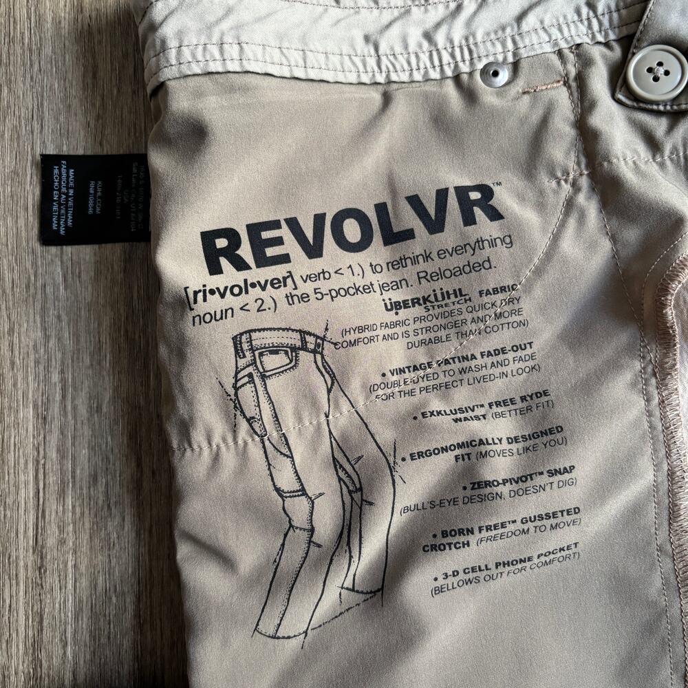 Kuhl Revolvr Men's Khaki Pants 40x32 - Picture 3 of 11